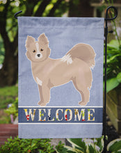 Load image into Gallery viewer, Tan Pomchi Welcome Garden Flag - Outdoor Decorative Yard Flag CK3766GF