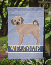 Load image into Gallery viewer, Fawn Puggle Welcome Garden Flag - Outdoor Decorative Yard Flag CK3770GF