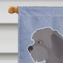 Load image into Gallery viewer, Grey Schnoodle Welcome Flag Canvas House Size CK3771CHF