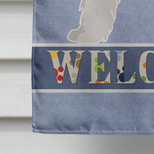 Load image into Gallery viewer, Sheepadoodle Welcome Flag Canvas House Size CK3773CHF