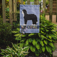 Load image into Gallery viewer, Black Sheepadoodle Welcome Garden Flag - Outdoor Decorative Yard Flag CK3774GF