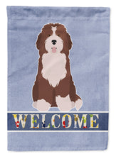 Load image into Gallery viewer, Bernedoodle #2 Welcome Flag Canvas House Size CK3792CHF