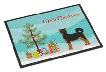 Load image into Gallery viewer, Akita Shepherd Black and Tan Christmas Tree Doormat - 24x36 Decorative Floor Mat – Indoor/Outdoor Rug with Artistic Flair CK3798JMAT
