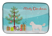 Load image into Gallery viewer, Bichpoo White Christmas Tree Dish Drying Mat – Absorbent, Artistic Kitchen Essentials CK3805DDM