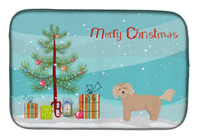 Load image into Gallery viewer, Bichpoo Christmas Tree Dish Drying Mat – Absorbent, Artistic Kitchen Essentials CK3806DDM