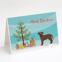 Load image into Gallery viewer, Bullboxer Christmas Tree Greeting Cards -  Blank Note Cards – 8-Pack of Artist-Designed Cards with Envelopes