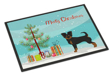 Load image into Gallery viewer, Black and Tan Chion Christmas Tree Doormat - 24x36 Decorative Floor Mat – Indoor/Outdoor Rug with Artistic Flair CK3813JMAT