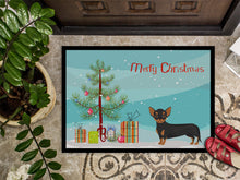 Load image into Gallery viewer, Black and Tan Chiweenie Christmas Tree Doormat - 24x36 Decorative Floor Mat – Indoor/Outdoor Rug with Artistic Flair CK3816JMAT