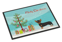Load image into Gallery viewer, Black and Tan Chiweenie Christmas Tree Doormat - 24x36 Decorative Floor Mat – Indoor/Outdoor Rug with Artistic Flair CK3816JMAT