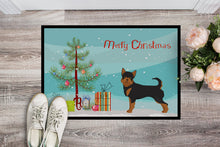 Load image into Gallery viewer, Black and Tan Chorkie Christmas Tree Doormat - 24x36 Decorative Floor Mat – Indoor/Outdoor Rug with Artistic Flair CK3817JMAT