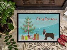 Load image into Gallery viewer, Black French Bulldog Pit Bull Mix Christmas Tree Doormat - 24x36 Decorative Floor Mat – Indoor/Outdoor Rug with Artistic Flair CK3829JMAT