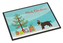 Load image into Gallery viewer, Black French Bulldog Pit Bull Mix Christmas Tree Doormat - 24x36 Decorative Floor Mat – Indoor/Outdoor Rug with Artistic Flair CK3829JMAT