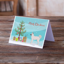 Load image into Gallery viewer, Gerberian Shepsky Christmas Tree Greeting Cards -  Blank Note Cards – 8-Pack of Artist-Designed Cards with Envelopes