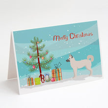 Load image into Gallery viewer, Gerberian Shepsky Christmas Tree Greeting Cards -  Blank Note Cards – 8-Pack of Artist-Designed Cards with Envelopes