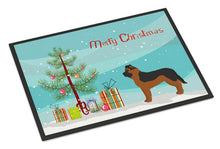 Load image into Gallery viewer, Black German Shepherd Mastiff Mix Christmas Tree Doormat - 24x36 Decorative Floor Mat – Indoor/Outdoor Rug with Artistic Flair CK3833JMAT