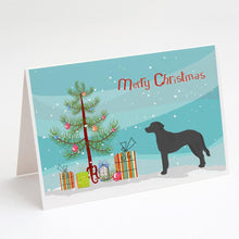 Load image into Gallery viewer, Black Goldador Christmas Tree Greeting Cards -  Blank Note Cards – 8-Pack of Artist-Designed Cards with Envelopes