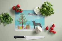 Load image into Gallery viewer, Black Goldador Christmas Tree Glass Cutting Boards – Durable, Decorative Kitchen Art Large CK3837LCB