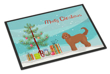 Load image into Gallery viewer, Tan Goldendoodle Christmas Tree Doormat - 24x36 Decorative Floor Mat – Indoor/Outdoor Rug with Artistic Flair CK3839JMAT