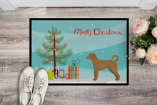 Load image into Gallery viewer, Tan Labradoodle Christmas Tree Doormat - 24x36 Decorative Floor Mat – Indoor/Outdoor Rug with Artistic Flair CK3846JMAT