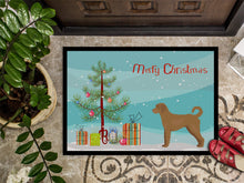 Load image into Gallery viewer, Tan Labradoodle Christmas Tree Doormat - 24x36 Decorative Floor Mat – Indoor/Outdoor Rug with Artistic Flair CK3846JMAT