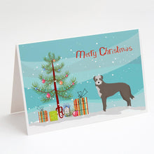 Load image into Gallery viewer, Lurcher #1 Christmas Tree Greeting Cards -  Blank Note Cards – 8-Pack of Artist-Designed Cards with Envelopes