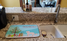 Load image into Gallery viewer, Maltipoo Christmas Tree Dish Drying Mat – Absorbent, Artistic Kitchen Essentials CK3854DDM