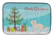 Load image into Gallery viewer, Maltipoo Christmas Tree Dish Drying Mat – Absorbent, Artistic Kitchen Essentials CK3854DDM