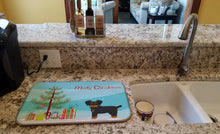 Load image into Gallery viewer, Morkie Christmas Tree Dish Drying Mat – Absorbent, Artistic Kitchen Essentials CK3856DDM