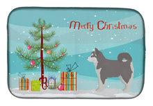 Load image into Gallery viewer, Pomsky #2 Christmas Tree Dish Drying Mat – Absorbent, Artistic Kitchen Essentials CK3862DDM
