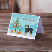 Load image into Gallery viewer, Schnoodle Christmas Tree Greeting Cards -  Blank Note Cards – 8-Pack of Artist-Designed Cards with Envelopes