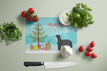 Load image into Gallery viewer, Black Sheepadoodle Christmas Tree Glass Cutting Boards – Durable, Decorative Kitchen Art Large CK3868LCB