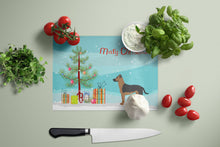 Load image into Gallery viewer, Shepherd Pit Mix #1 Christmas Tree Glass Cutting Boards – Durable, Decorative Kitchen Art Large CK3869LCB