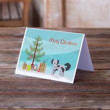Load image into Gallery viewer, Shih Poo Christmas Tree Greeting Cards -  Blank Note Cards – 8-Pack of Artist-Designed Cards with Envelopes