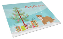 Load image into Gallery viewer, Shorkie #2 Christmas Tree Glass Cutting Boards – Durable, Decorative Kitchen Art Large CK3876LCB