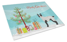 Load image into Gallery viewer, Texas Heeler Christmas Tree Glass Cutting Boards – Durable, Decorative Kitchen Art Large CK3877LCB