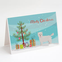 Load image into Gallery viewer, Westiepoo #2 Christmas Tree Greeting Cards -  Blank Note Cards – 8-Pack of Artist-Designed Cards with Envelopes