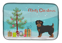 Load image into Gallery viewer, Yorkiepoo #1 Christmas Tree Dish Drying Mat – Absorbent, Artistic Kitchen Essentials CK3882DDM