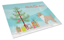 Load image into Gallery viewer, Yorkiepoo #2 Christmas Tree Glass Cutting Boards – Durable, Decorative Kitchen Art Large CK3883LCB
