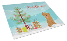 Load image into Gallery viewer, Shih Poo #3 Christmas Tree Glass Cutting Boards – Durable, Decorative Kitchen Art Large CK3891LCB