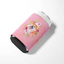 Load image into Gallery viewer, Akita Pink Flowers Can or Bottle Hugger CK4111CC