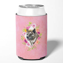 Load image into Gallery viewer, Akita Pink Flowers Can or Bottle Hugger CK4113CC