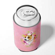 Load image into Gallery viewer, Bull Terrier Pink Flowers Can or Bottle Hugger CK4114CC