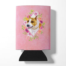Load image into Gallery viewer, Bull Terrier Pink Flowers Can or Bottle Hugger CK4114CC