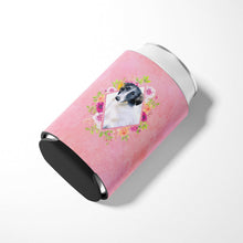 Load image into Gallery viewer, Borzoi Pink Flowers Can or Bottle Hugger CK4122CC