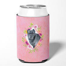 Load image into Gallery viewer, Cane Corso Pink Flowers Can or Bottle Hugger CK4125CC