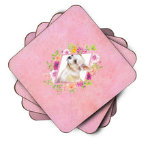 Load image into Gallery viewer, Chihuahua #2 Pink Flowers Coasters - Set of 4 Lightweight Foam, Absorbent Drink Coasters  CK4129FC