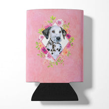 Load image into Gallery viewer, Dalmatian Puppy Pink Flowers Can or Bottle Hugger CK4136CC
