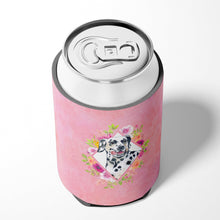Load image into Gallery viewer, Dalmatian Pink Flowers Can or Bottle Hugger CK4137CC