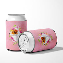 Load image into Gallery viewer, Jack Russell Terrier #2 Pink Flowers Can or Bottle Hugger CK4142CC