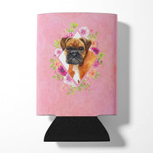 Load image into Gallery viewer, German Boxer Pink Flowers Can or Bottle Hugger CK4145CC